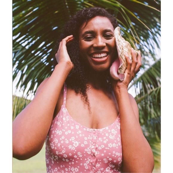 Andie Swim The Snap One Piece - Eco Nylon - Ditsy Floral Rose Size S NWT - Picture 3 of 8